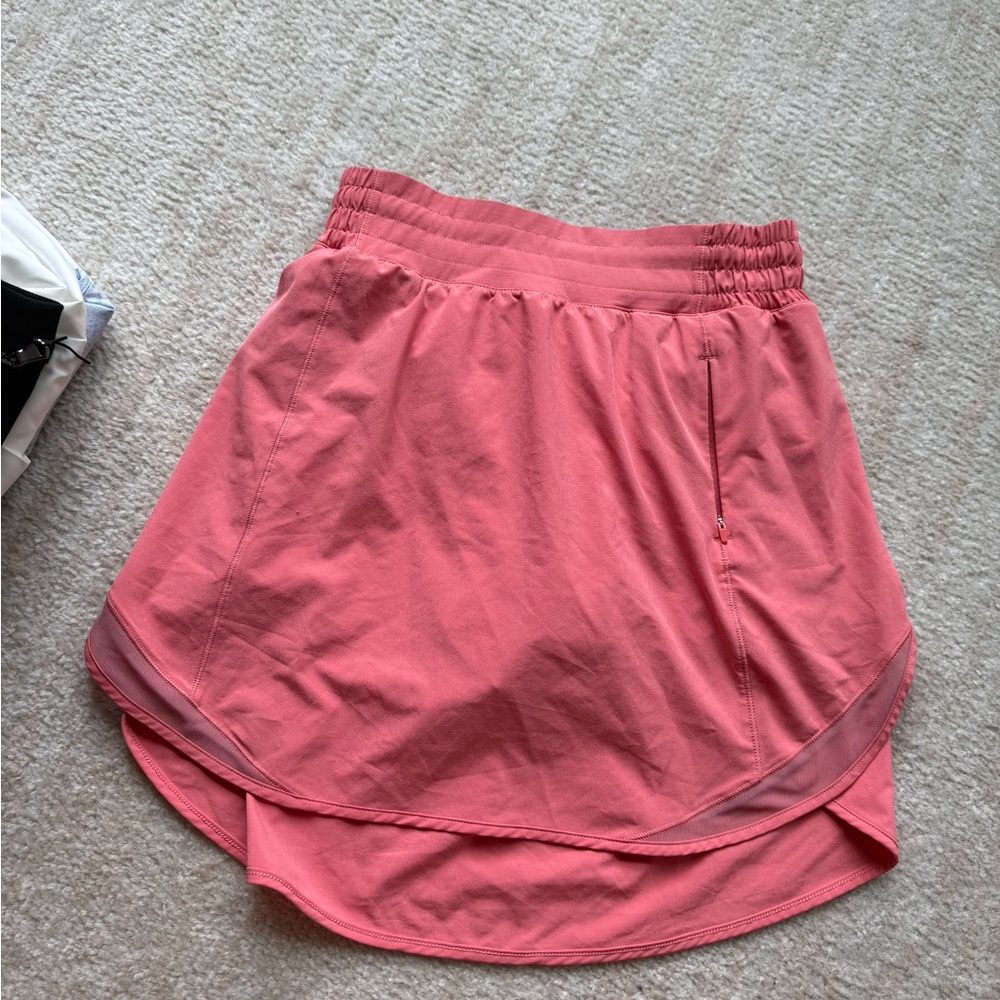 lululemon athletica Coral Pink Athletic Skirt